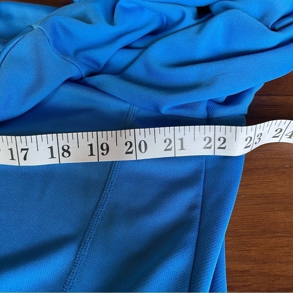 Fila sport 1/4 zip pull over blue size large lightweight reflective strips - Picture 7 of 12